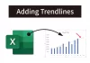 Adding Trendlines in Excel