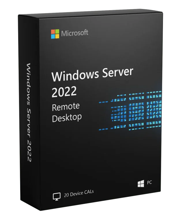 Windows Server 2022 Remote Desktop Services 20 Geräte-CALs