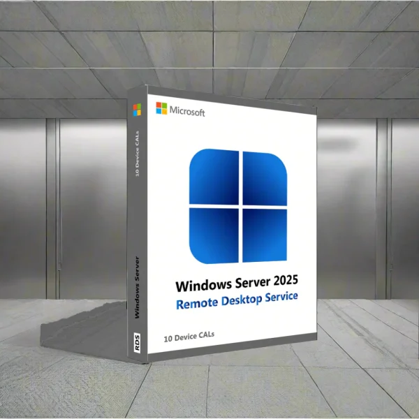 Licences d'accès client à distance pour 10 appareils Microsoft Windows Server 2025 Remote Desktop Services