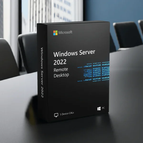 Licencias de acceso de cliente (CAL) para dispositivos de Servicios de Escritorio remoto de Windows Server 2022 para 5 dispositivos