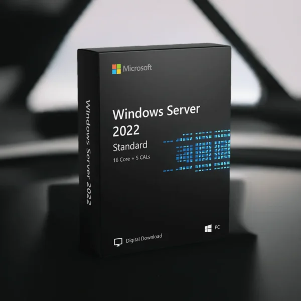 Microsoft Windows Server 2022 Standard - 16 Core + 5 CALs