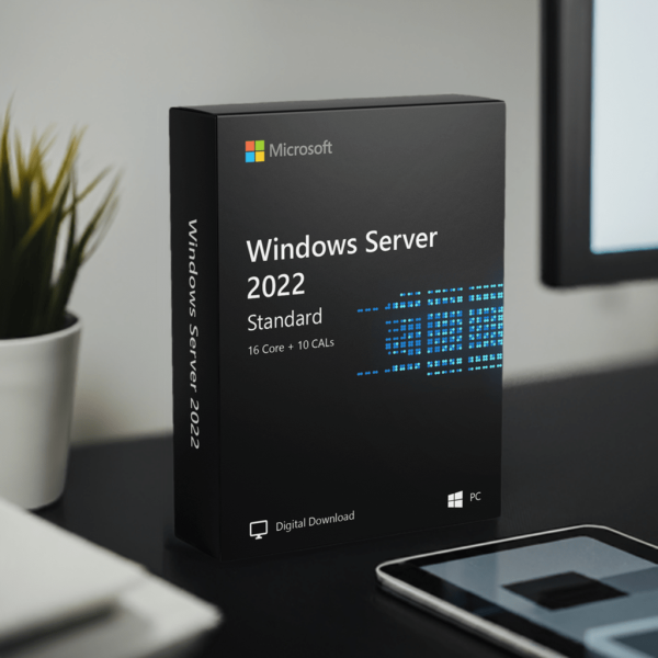 Microsoft Windows Server 2022 Standard - 16 cœurs + 10 CAL