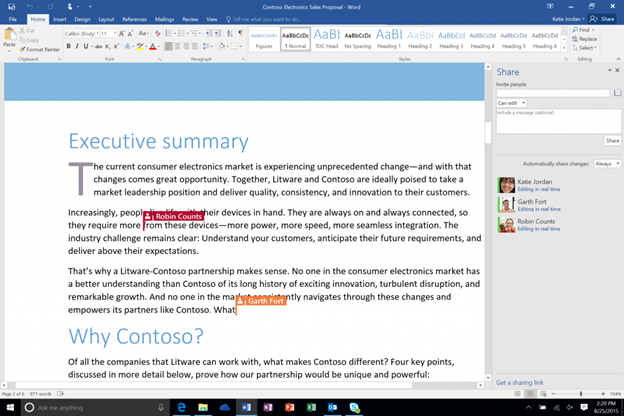 Microsoft Office Collaboration Development Features