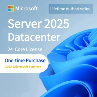 Windows Server 2025 Datacenter 24 Core license box