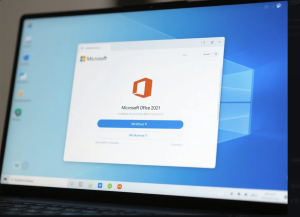 Installing Microsoft Office 2021 on Windows 11.