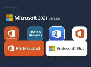Comparing Microsoft Office 2021 versions for business.