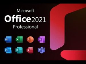 Microsoft Office 2021 Professional suite with app icons